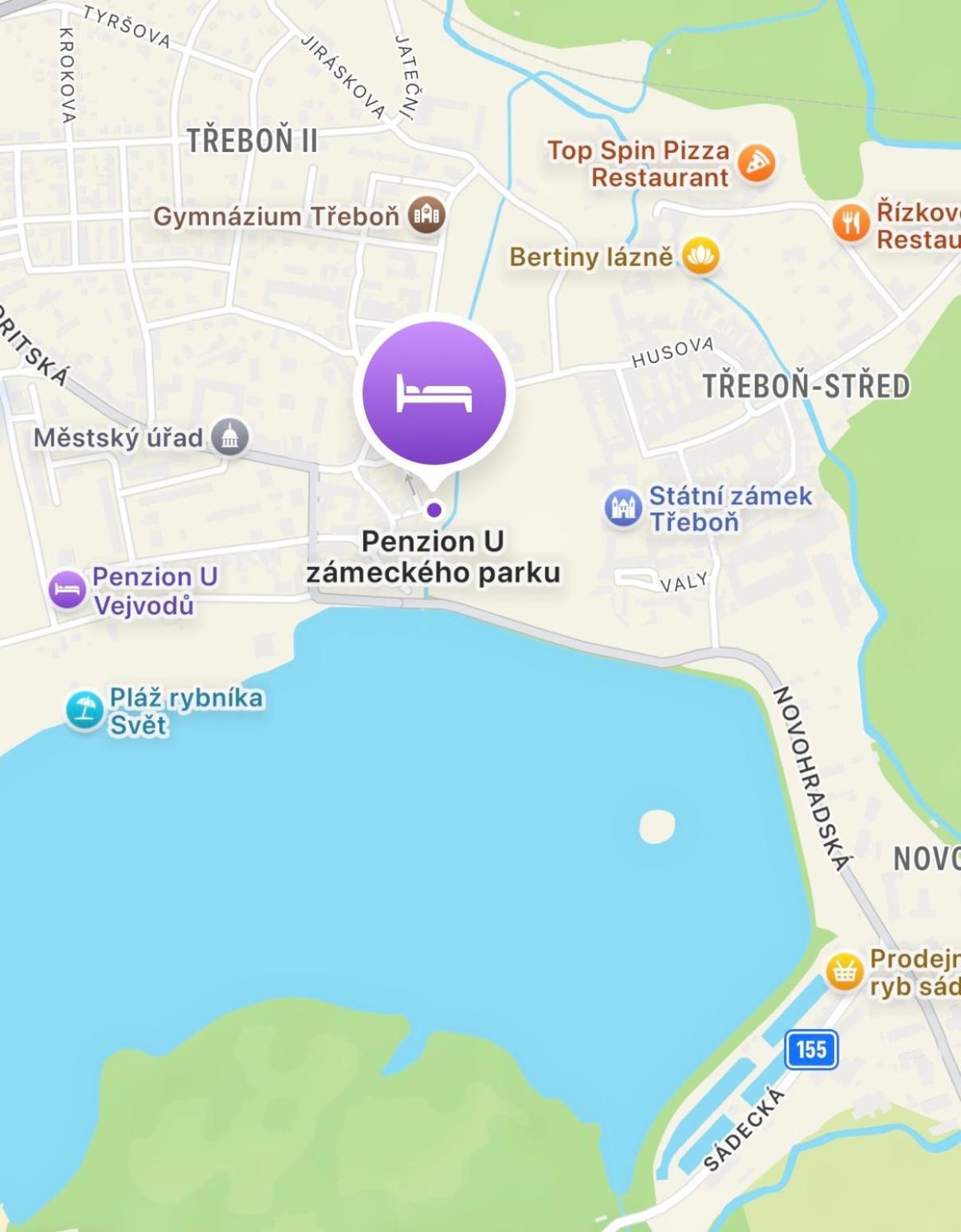 Penzion U Zameckeho Parku Třeboň Eksteriør billede